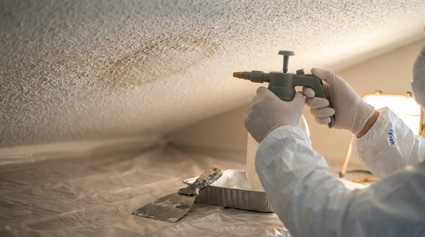 How do you test a popcorn ceiling before removing it: replacing popcorn ceilings