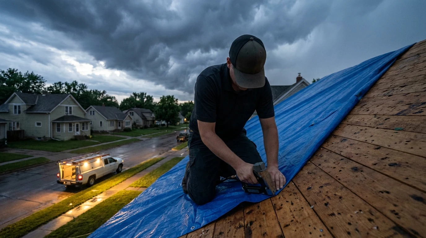 When should you call 911 or the utility company instead: who to call for hail damage in Sioux Falls, SD